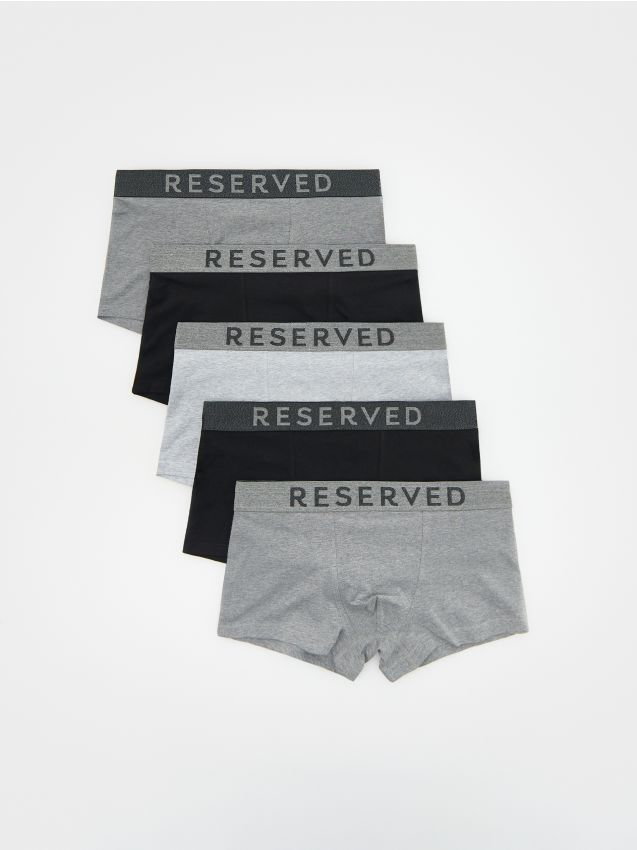 Reserved - 5 pack bokserek Classic - ciemnoszary