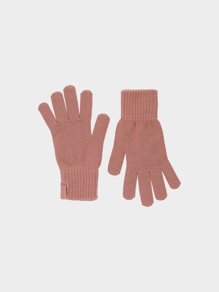 Rękawiczki z wiskozą damskie Outhorn - różowe