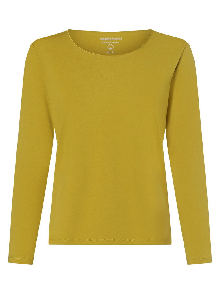 Apriori - Damska koszulka z długim rękawem, żółty|zielony