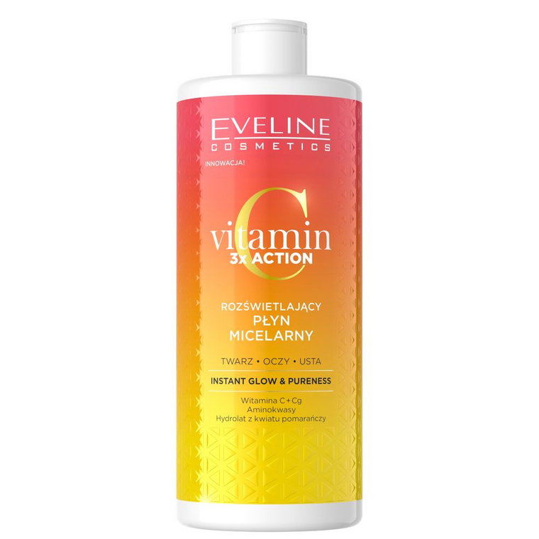 Eveline Vitamin C 3 x Action Rozświetlający płyn micelarny 500ml