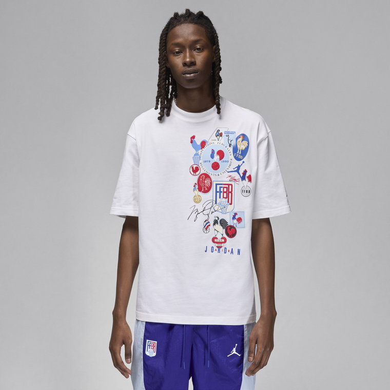 T-shirt męski Jordan Sport x Fédération Française de Basketball - Biel