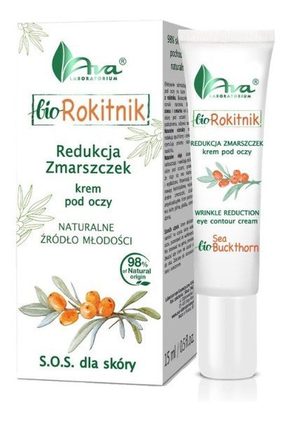 Ava, Bio Rokitnik, krem pod oczy Redukcja Zmarszczek, 15 ml