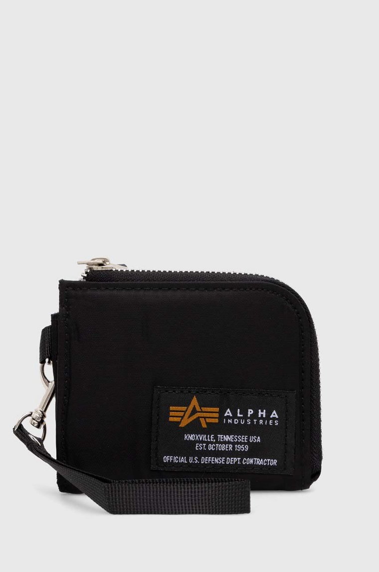 Alpha Industries portfel Label Wallet kolor czarny 108957