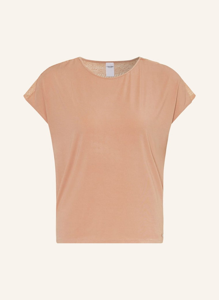 Calvin Klein Koszulka Od Piżamy Minimalist orange