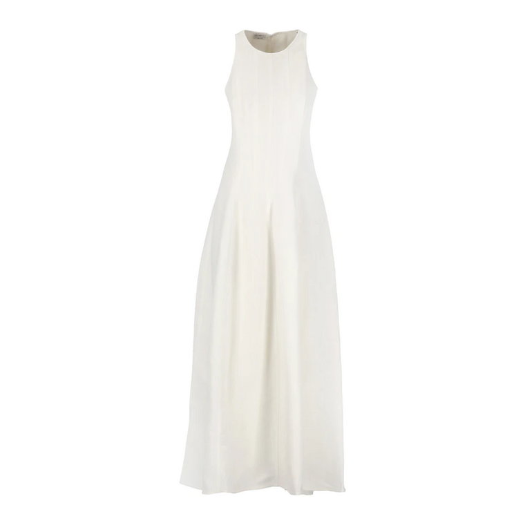 Białe Sukienki dla Kobiet Brunello Cucinelli