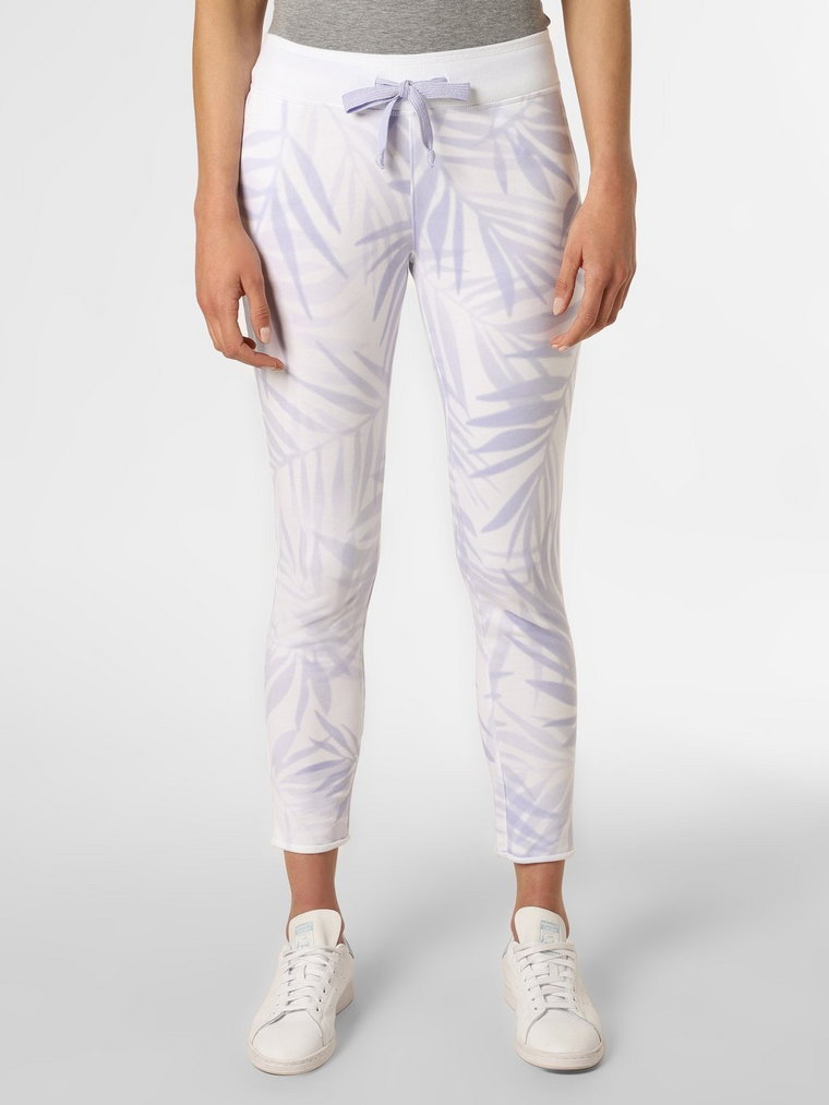 Juvia - Damskie spodnie dresowe, biały|wielokolorowy|lila