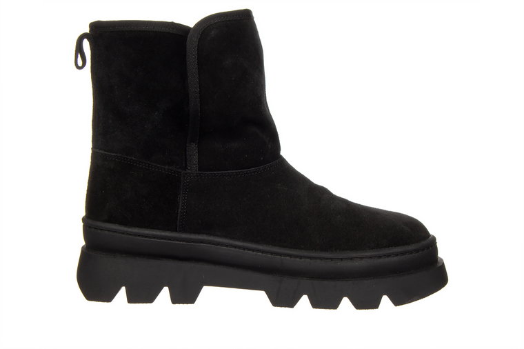 Botki Bayla-161 031 Jordy 001 Srt 55 Black Suede 161655, Czarny, Skóra naturalna