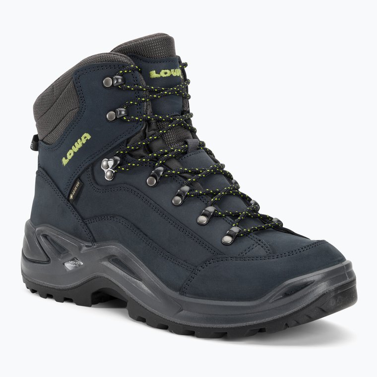 Buty turystyczne męskie LOWA Renegade GTX Mid dark blue/lime