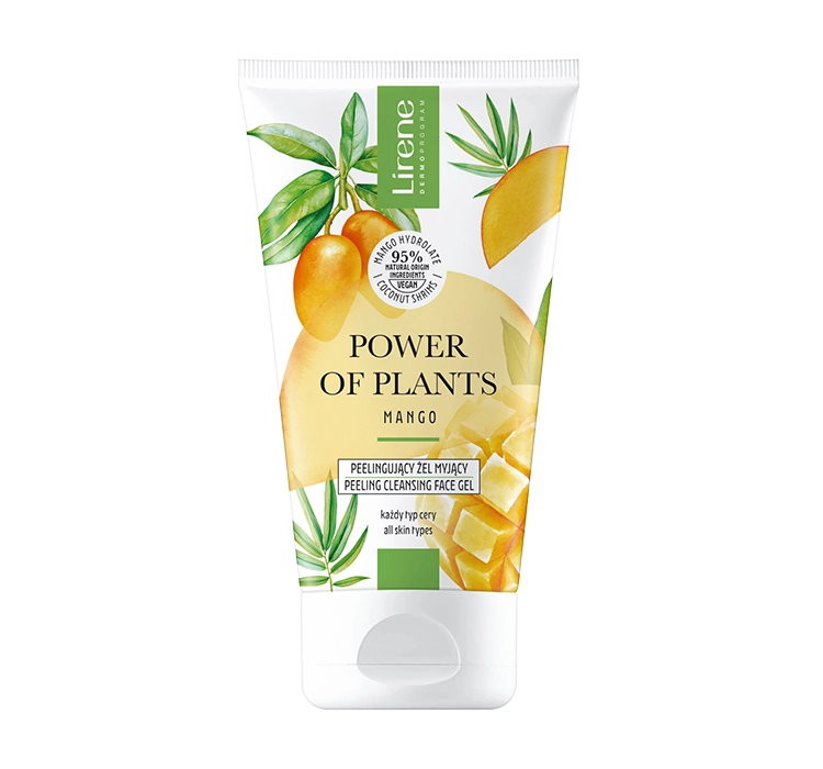 LIRENE POWER OF PLANTS MANGO PEELINGUJĄCY ŻEL MYJĄCY 150ML