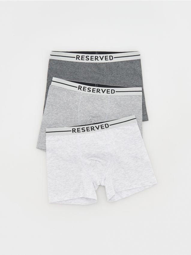 Reserved - Bokserki 3 pack - jasnoszary