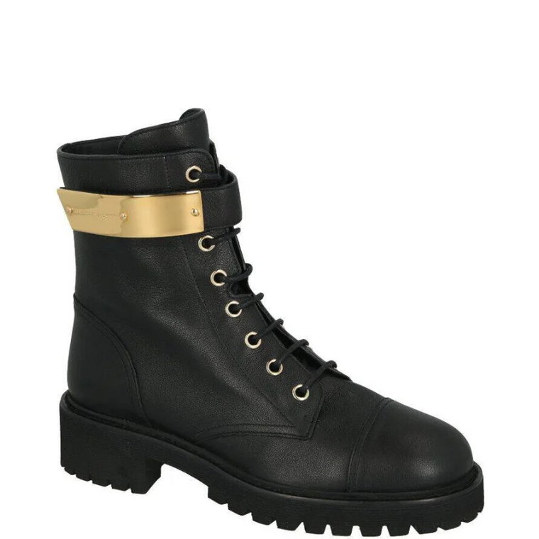 Giuseppe Zanotti Skórzane botki COMBAT 25