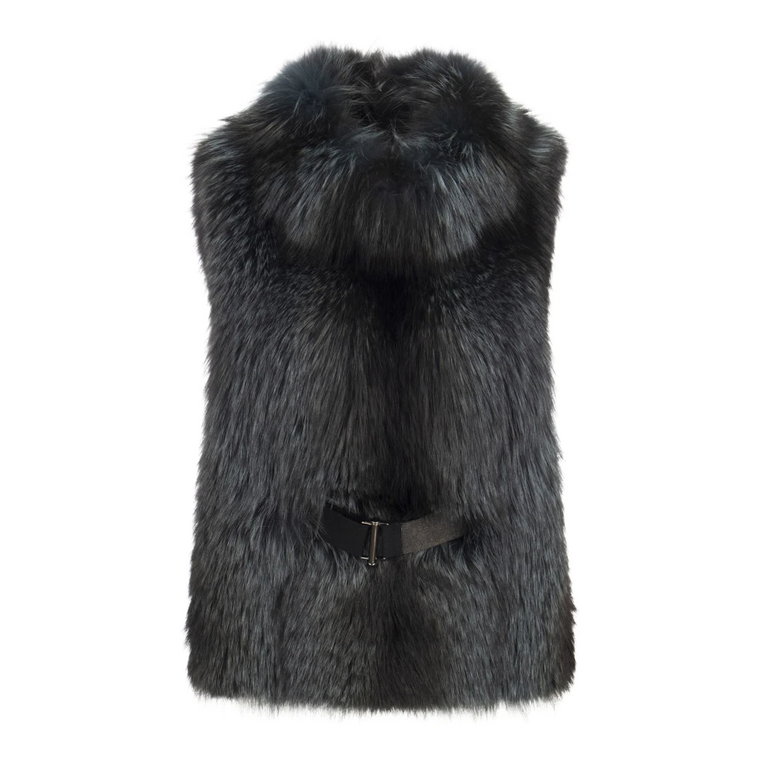 Glamour Fox Fur Vest Brunello Cucinelli
