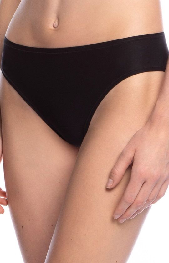 Figi damskie bikini czarne L-FIT6000BI-02, Kolor czarny, Rozmiar L/XL/2XL, LAMA