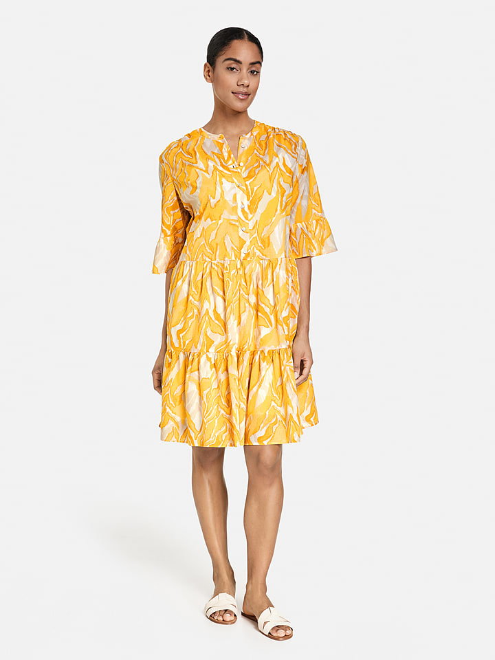 TAIFUN Sukienka w kolorze żółtym
