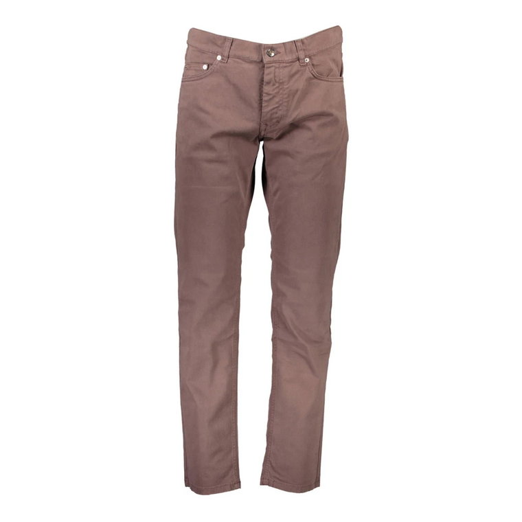 Brown Cotton Jeans &amp; Pant Harmont & Blaine