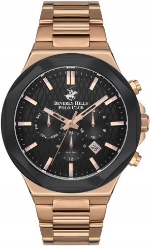 Zegarek męski BEVERLY HILLS BP3361X.450 różowe złoto fashion na prezent