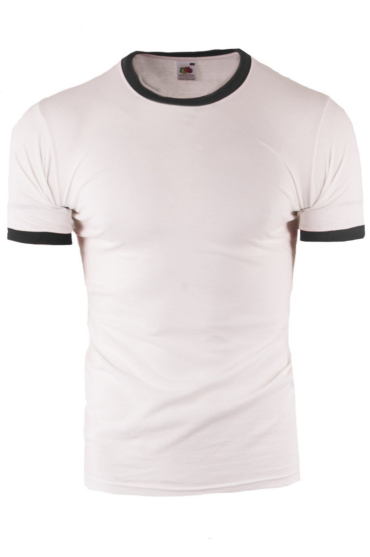 koszulka  Rolly 010 - biała/czarna