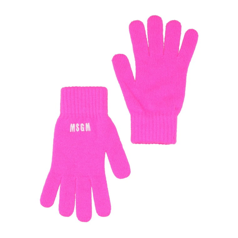 Msgm Gloves Fuchsia Msgm