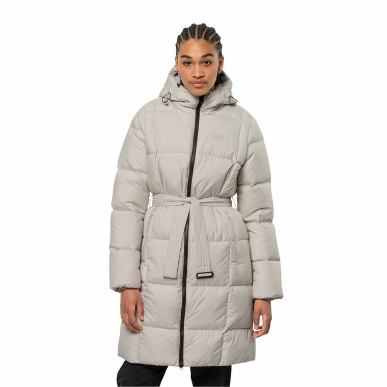 Płaszcz puchowy damski Jack Wolfskin FROZEN LAKE COAT W winter pearl - XL