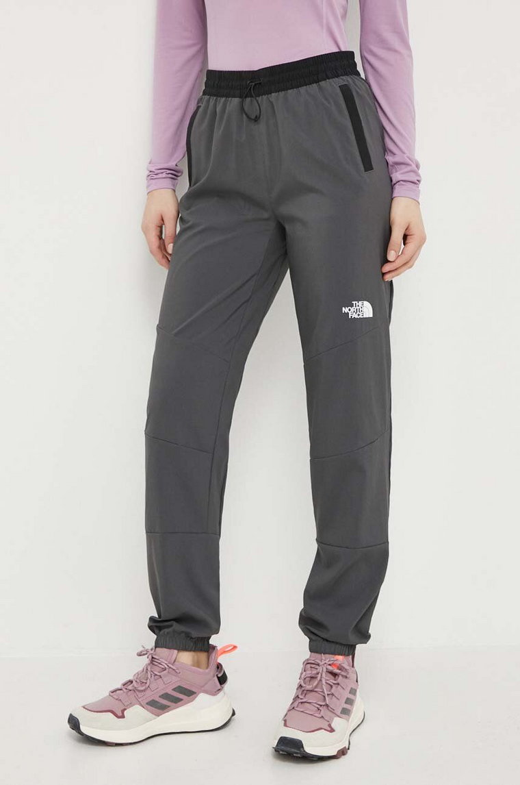 The North Face spodnie sportowe Mountain Athletics damskie kolor szary NF0A87G5WUO1