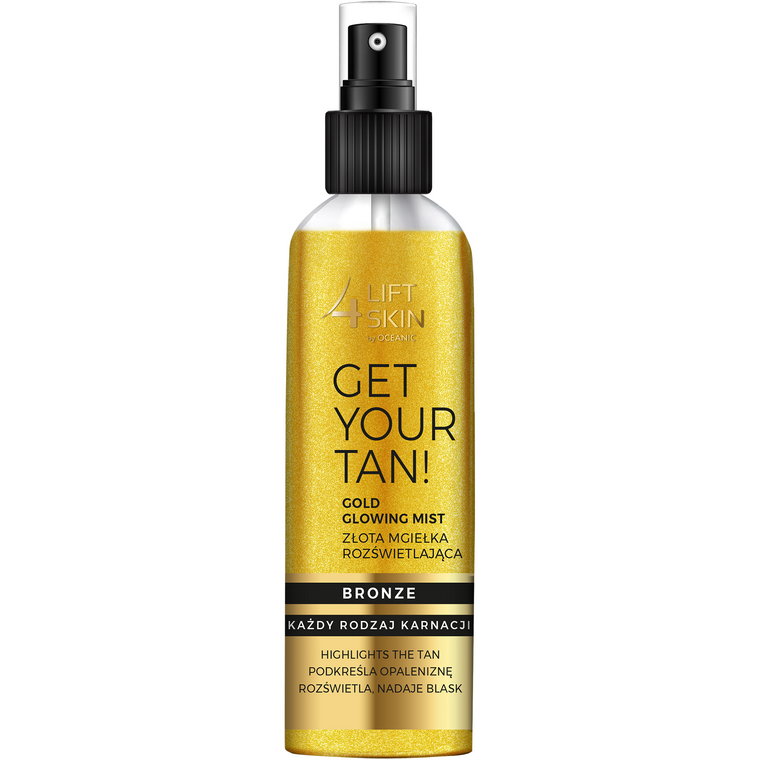 Long4Lashes Lift4Skin Get Your Tan Gold Glowing Mist Mgiełka do ciała 150 ml