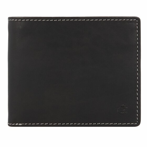 Esquire Skórzany portfel Dallas 10 cm schwarz