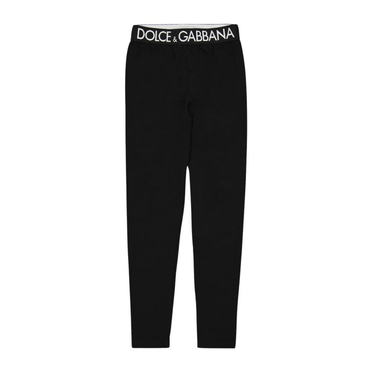 Legginsy z logo Dolce & Gabbana