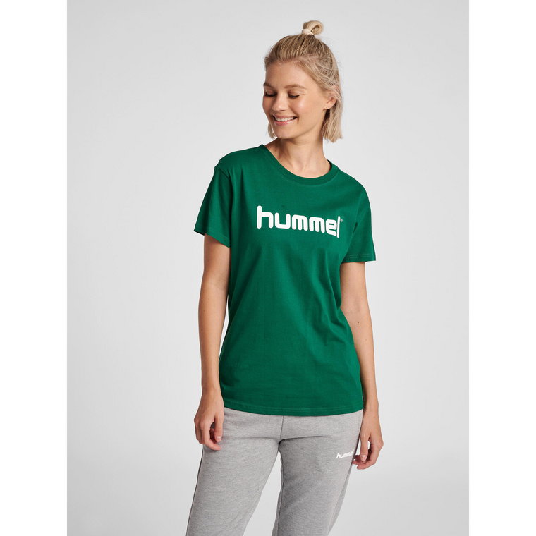 Koszulka sportowa z krótkim rękawem damska Hummel Cotton Logo