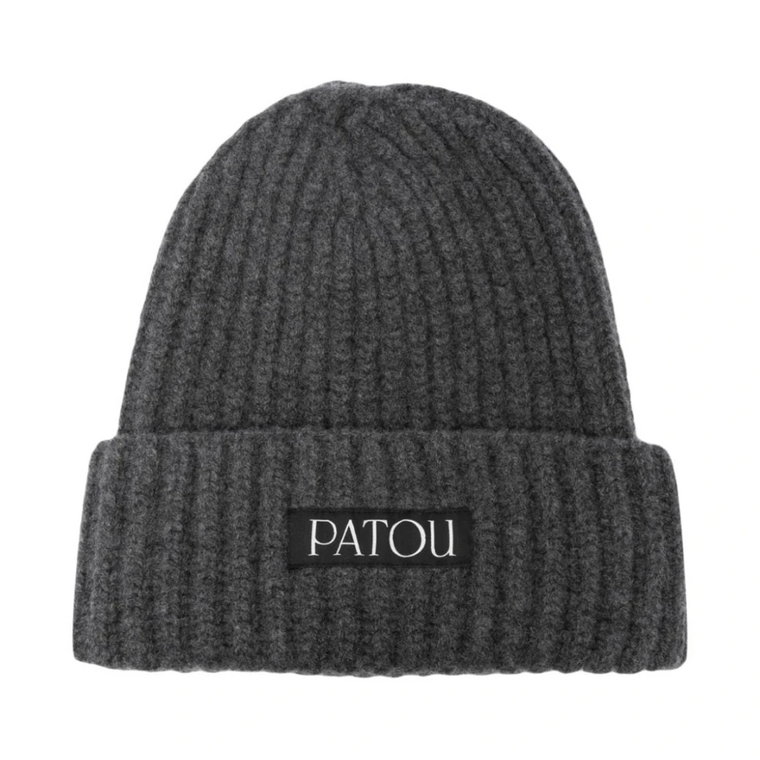 Grafitowy Hip Ribs Beanie Patou