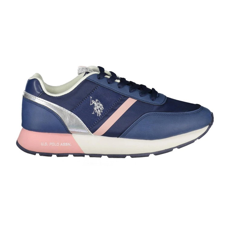 Niebieskie Sneakersy dla Kobiet z Sportowym Wyglądem U.s. Polo Assn.
