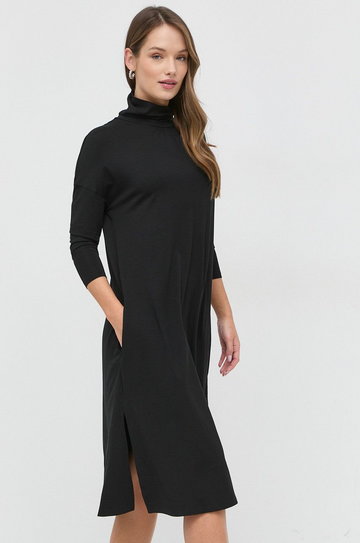 Max Mara Leisure sukienka kolor czarny mini oversize