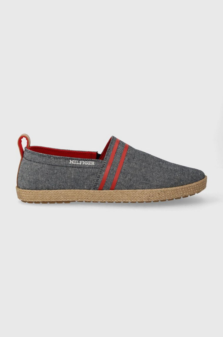 Tommy Hilfiger espadryle ESPADRILLE C CHAMBRAY kolor granatowy FM0FM04982