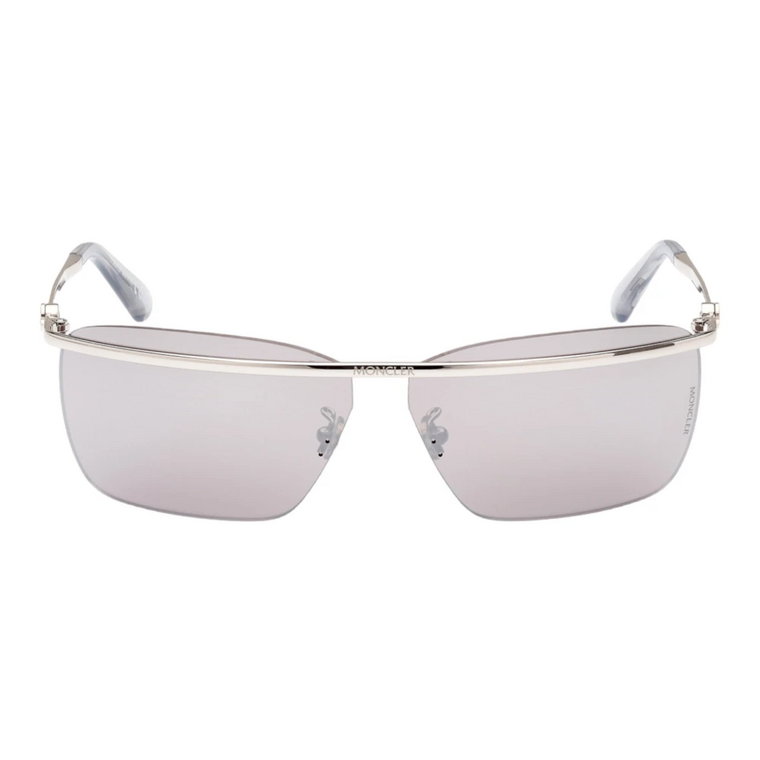 Okulary przeciwsłoneczne w kolorze srebrnym dla kobiet Moncler