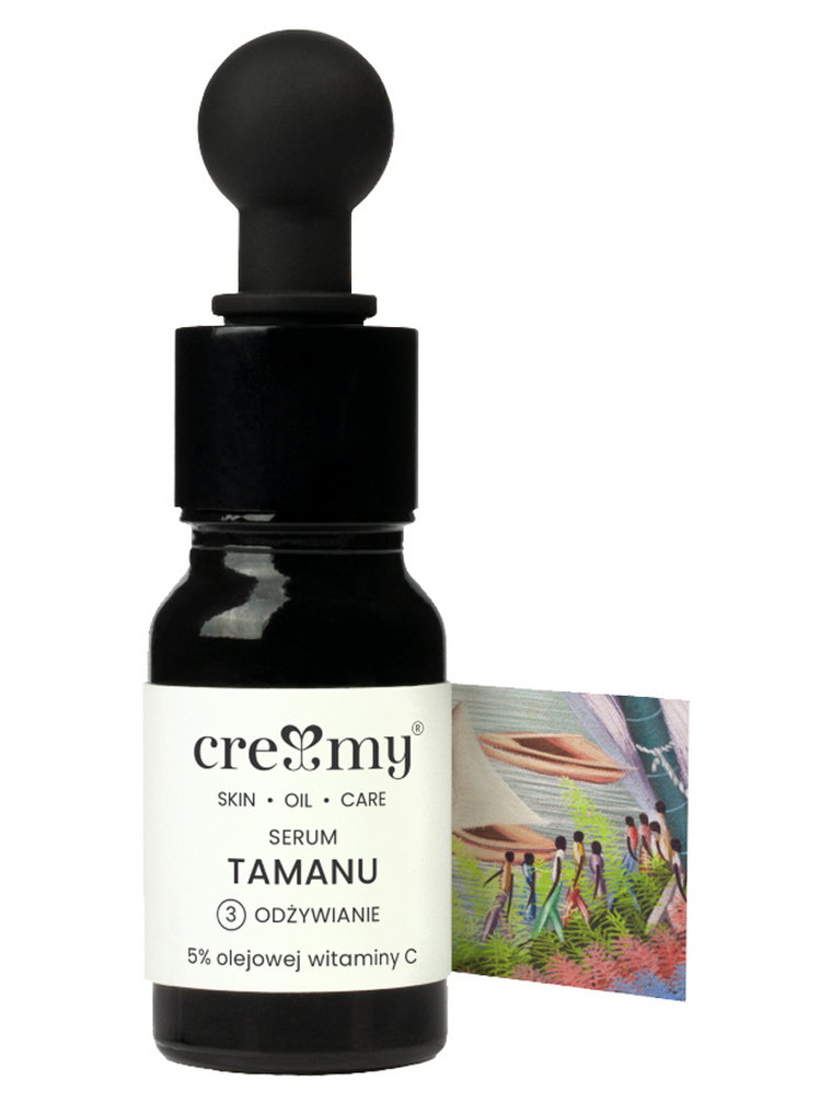 Creamy Tamanu Wygładzające serum olejowe do twarzy z wit. C 5% 10 ml