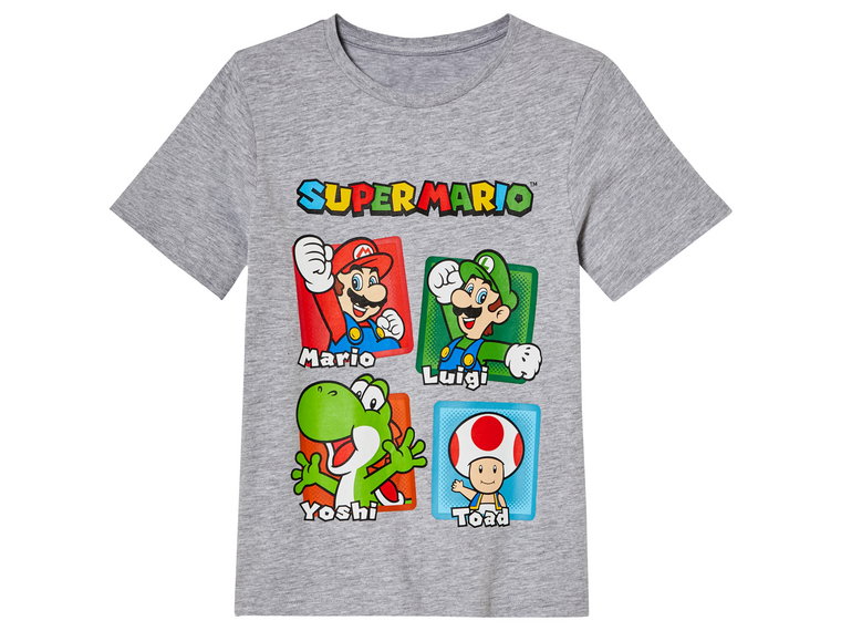 Super Mario Brothers T-shirt dziecięcy (Szary, 98 - 104)