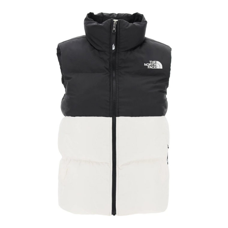 Kurtka puchowa z haftowanym logo The North Face