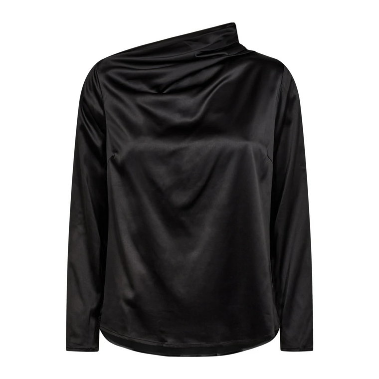 Elegancka Bluzka z Dekoltem w Stylu Drapowanym Co'Couture