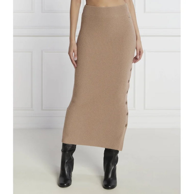 Calvin Klein Wełniana spódnica