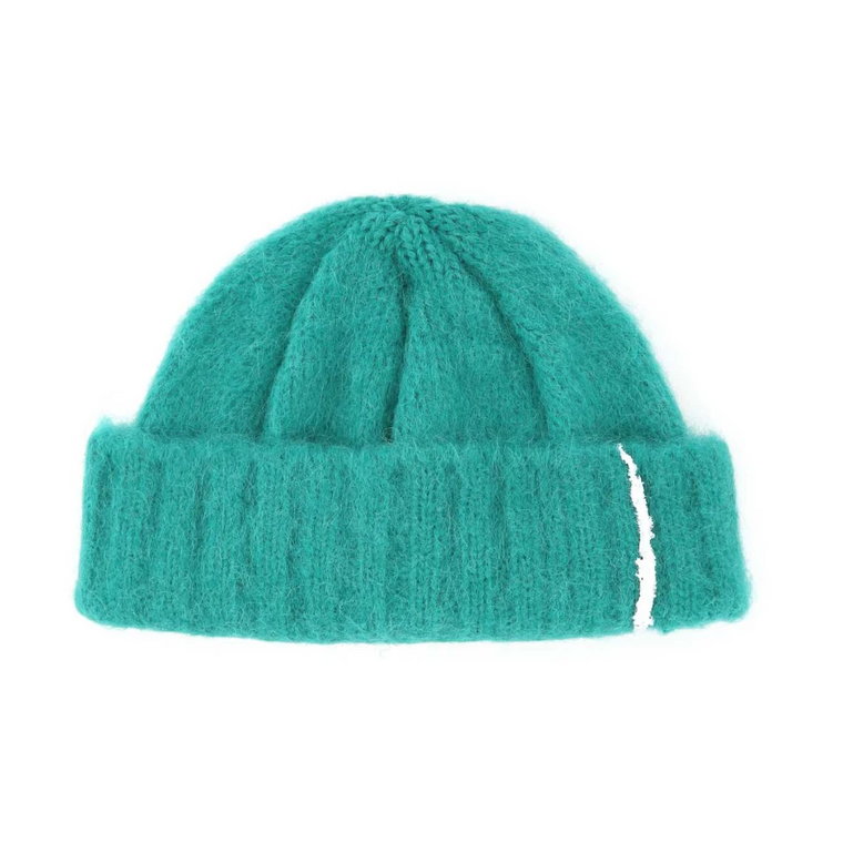 Emerald Green Alpaca Blend Rivington Czapka bez daszka Hat Ader Error