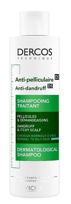 Vichy Dercos Anti-Dandruff Przeciwłupieżowy szampon do włosów normalnych i przetłuszczających się, 200 ml