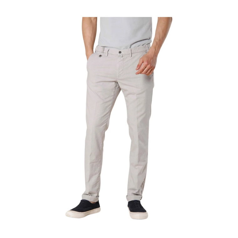 Slim Fit Bawełniane Spodnie Chino Mason's