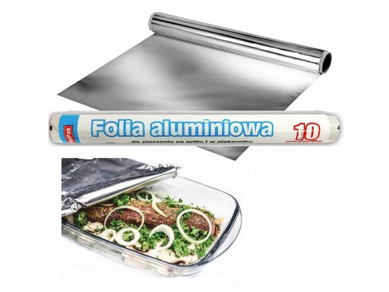 Folia Aluminiowa Spożywcza 10M Mocna Do Żywności