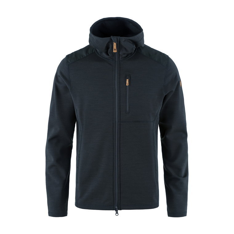 Męska kurtka polarowa Fjallraven Keb Fleece Hoodie dark navy - S