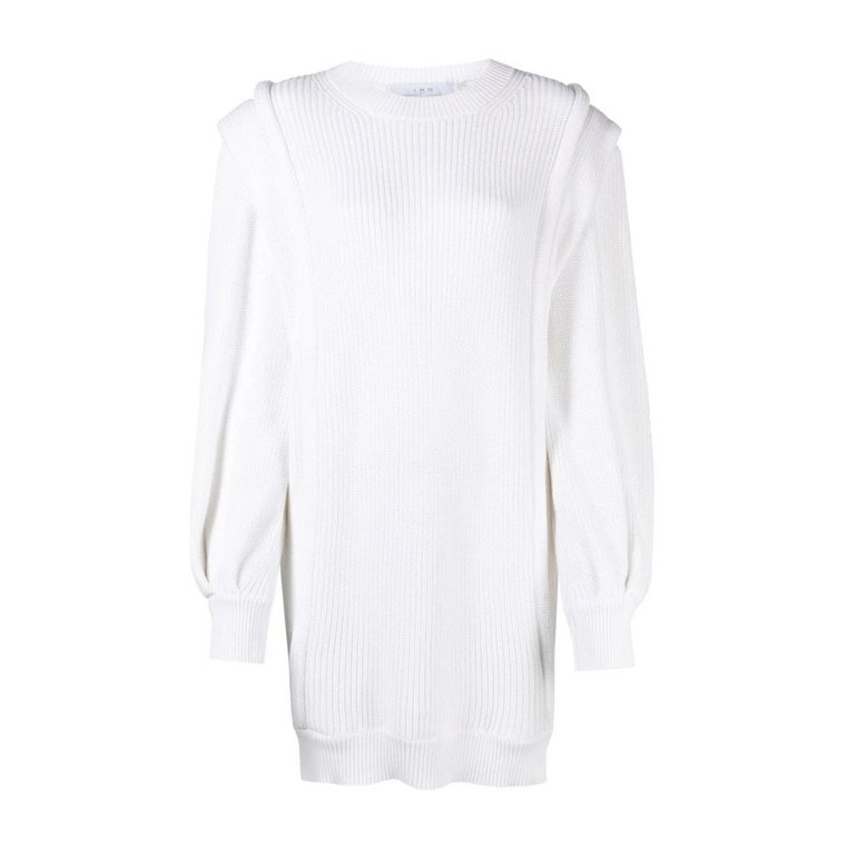 Klasyczna Biała Sukienka Sweter IRO