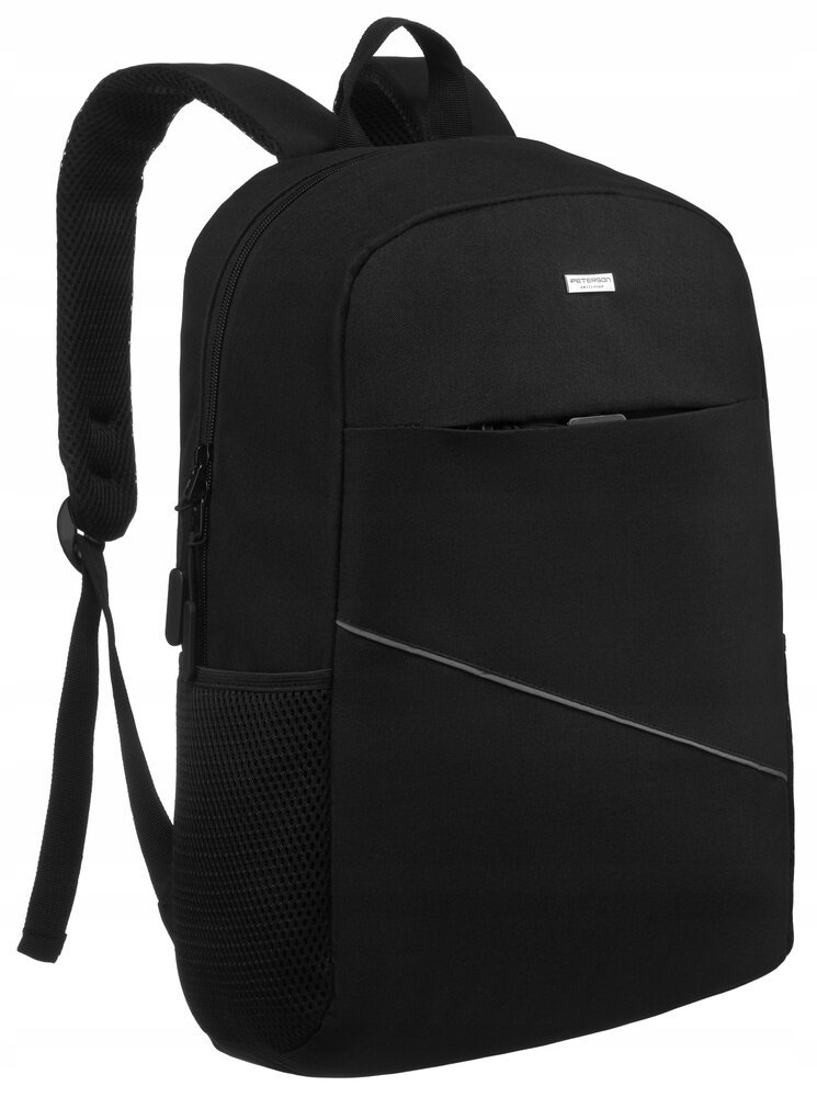 Duży, męski plecak na laptopa z portem USB - Peterson