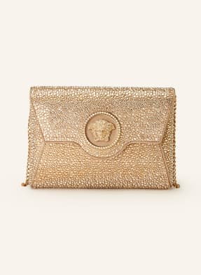 Versace Torba Na Ramię La Medusa Z Ozdobnymi Kamykami beige