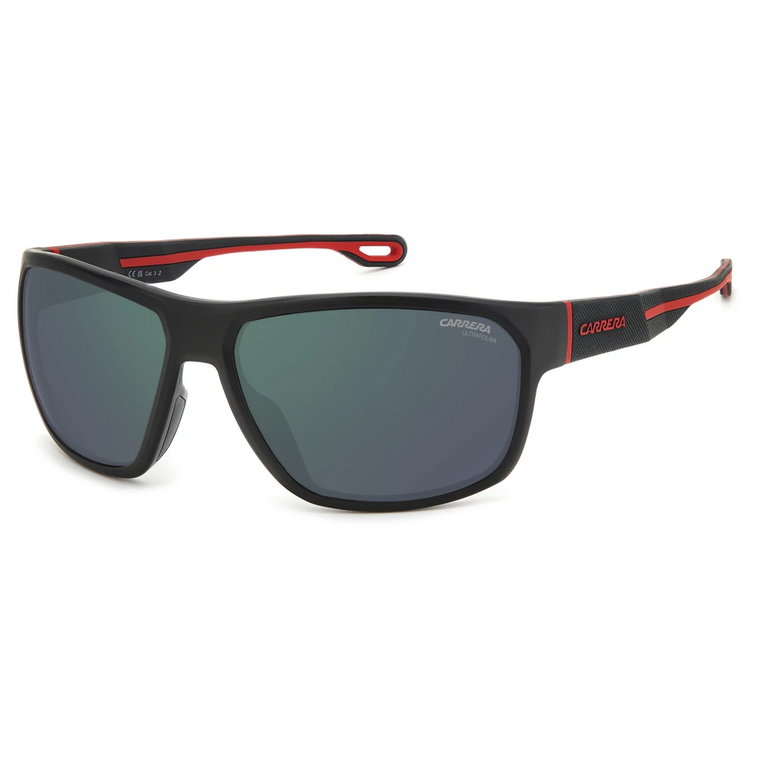 Stylowe okulary przeciwsłoneczne w kolorze Mt Black Red/Green Carrera