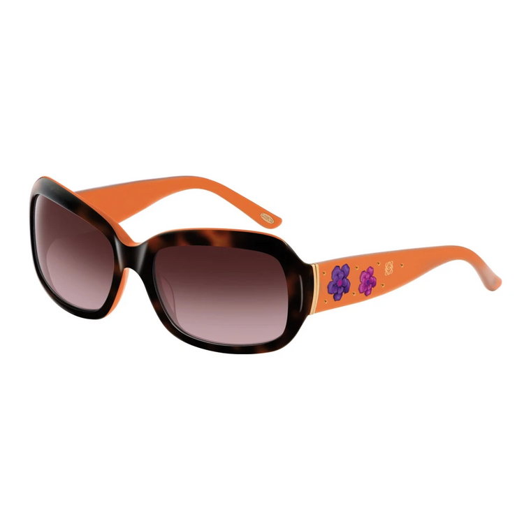 Stylowe okulary przeciwsłoneczne z brązową soczewką ombre Loewe