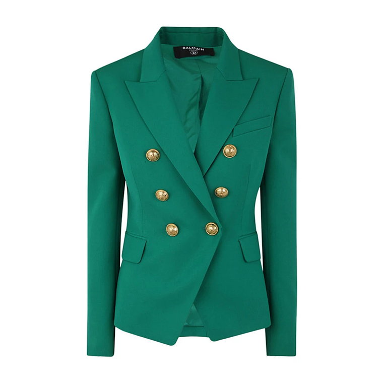 Emerald Six Button Kurtka Balmain