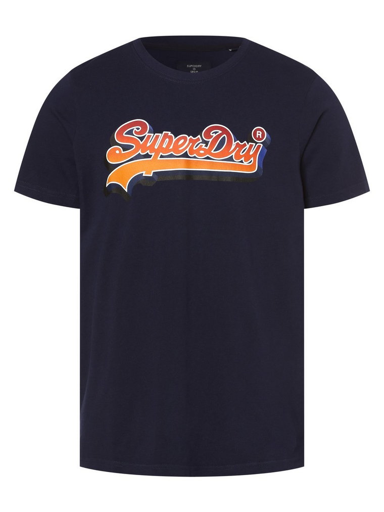 Superdry - T-shirt męski, niebieski